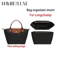 Inserto organizador de bolsa para longchamp S M L, almacenamiento de nailon, bolsa duradera, soporte de almacenamiento, bolsa de modificación interior, accesorios