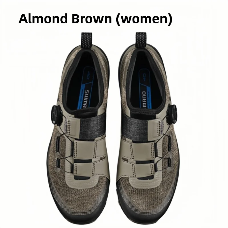 Shimano SH-ET701 Flat Touring Shoes Black/Almond Brown For E-BIKE Commuting And Travel Unlocked Riding Shoes Original view 3