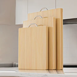 Kitchen bamboo cutting board knife board rectangular cutting board thickened solid wood chopping board wood fruit cutting board