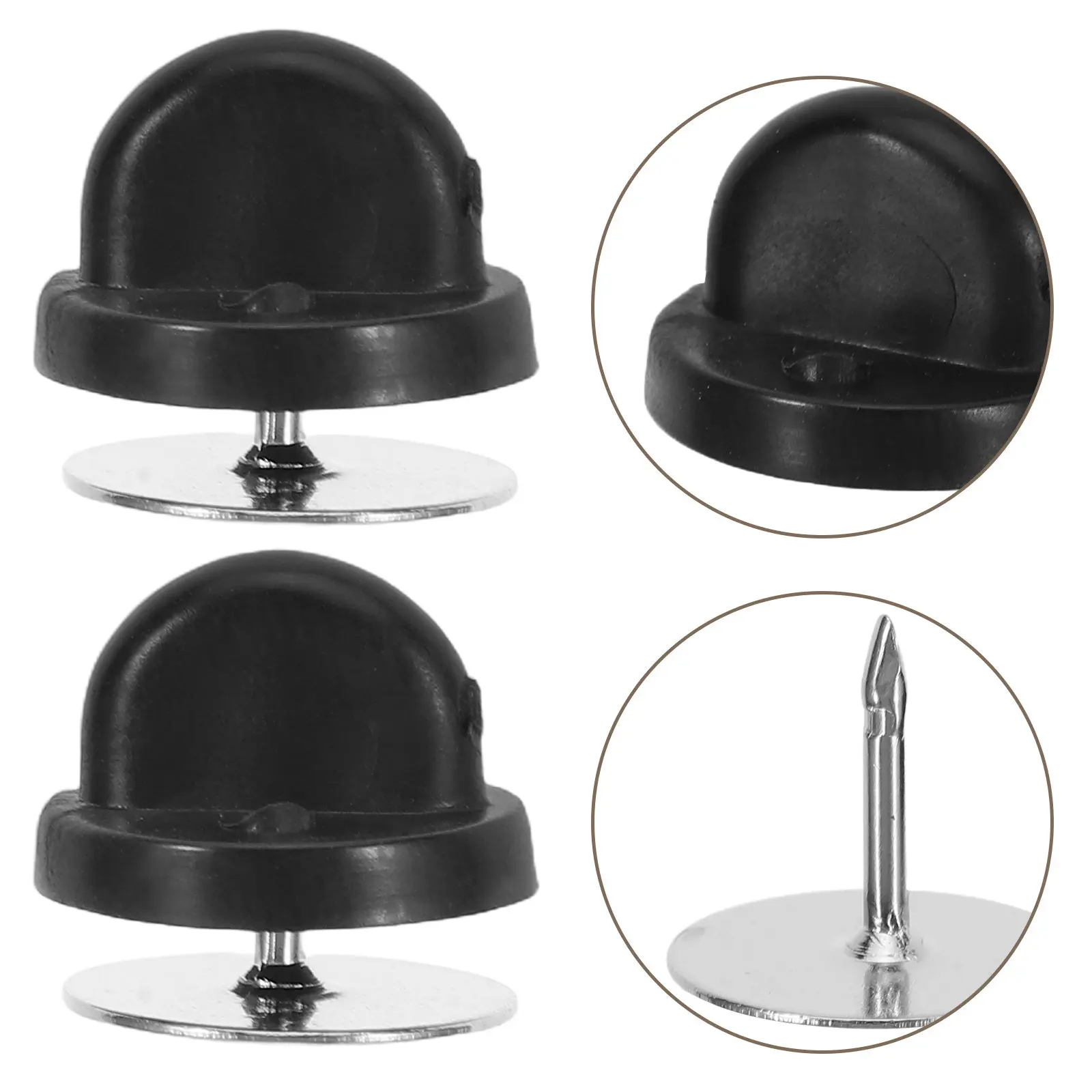 

80 комплектов резиновых держателей для значков, плоские застежки-бабочки, концевые заглушки для лацканов, эмалевые значки для рукоделия и изготовления украшений