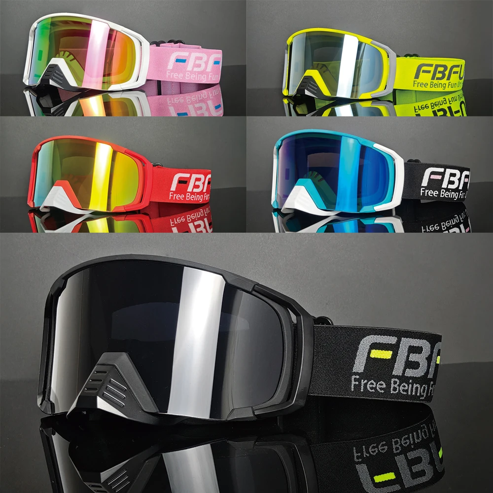 

Защитные лыжные очки FBFU 2025 — линзы для высоких площадок, дышащие/песочные, четыре сезона для катания на лыжах мотоцикла унисекс