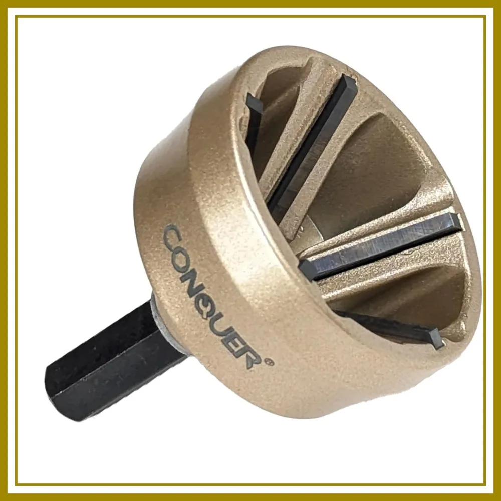 

Deburring External Chamfer Tool, Premium Tungsten Blade, Deburring Drill Bit, Quick Release Shank, Fits 1/2"-1 3/8" (13mm-35mm) Stainless Steel Burr Removal