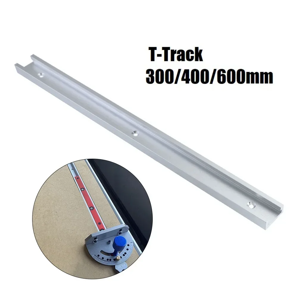 

T Slot T-Track Saw/Router Table 30 Type 300/400/600mm Aluminium Alloy Silver Woodworking Tools High Quality New