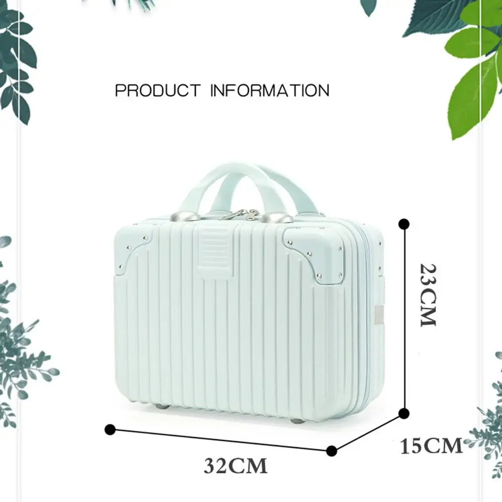 14 inch Mini Travel Suitcase Cosmetic Box Hand Luggage Organizer Case Small Password Box Boarding Case