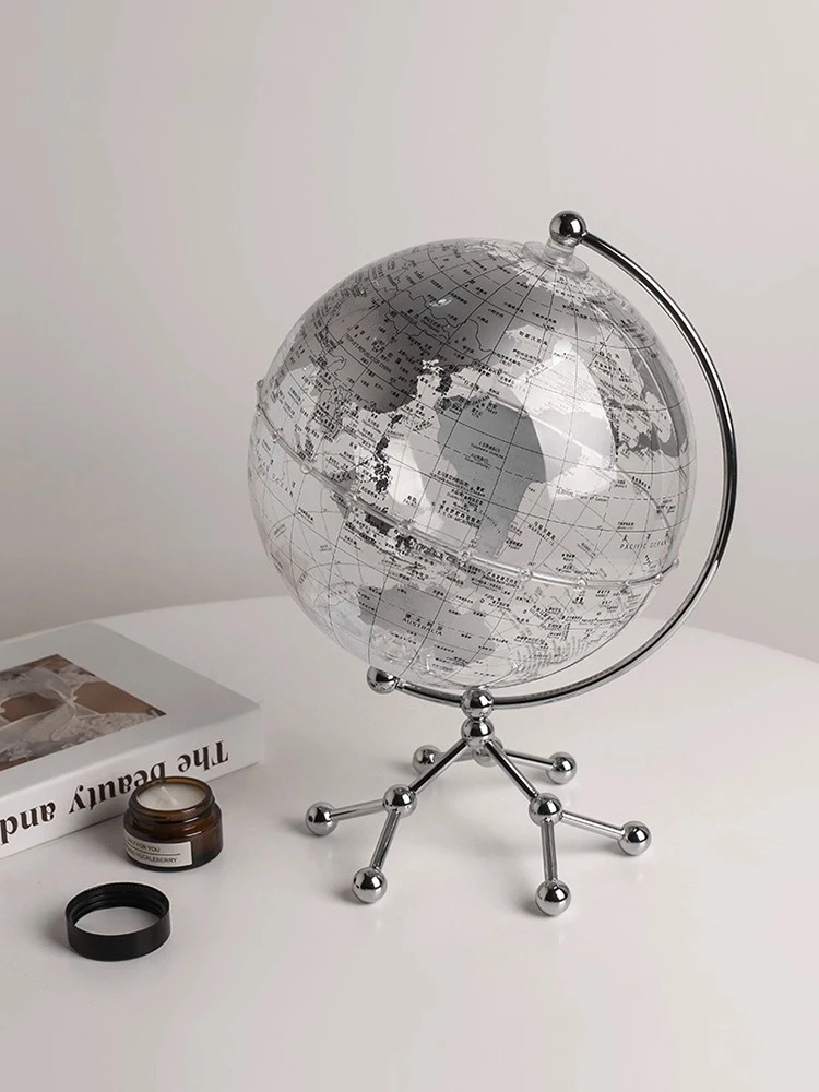 

Transparent globe ornament, simple and creative light luxury home furnishing, hotel model room, living room entrance decoration