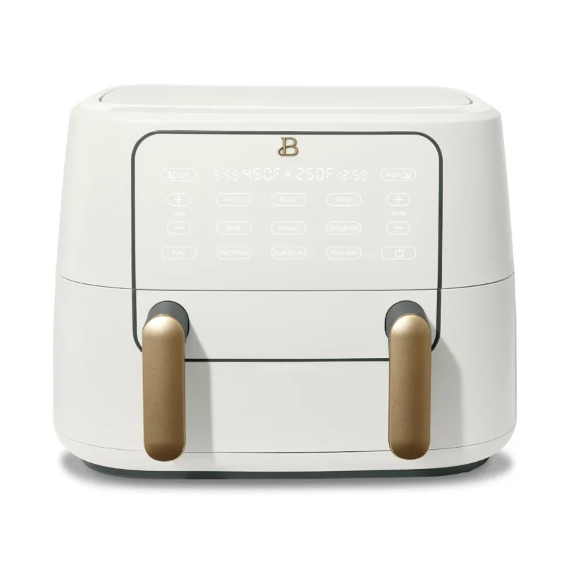 Beautiful 9QT TriZone Air Fryer, White Icing by Drew Barrymore