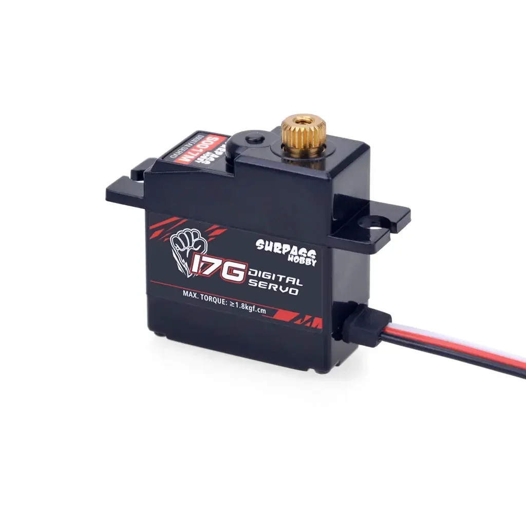 SURPASS HOBBY 17G Plastic/Metal Gear Mini Digital Servo for 1/18 1/16 RC Car Truck Airplane Glider Robot Boat D90 MN WPL Wltoys