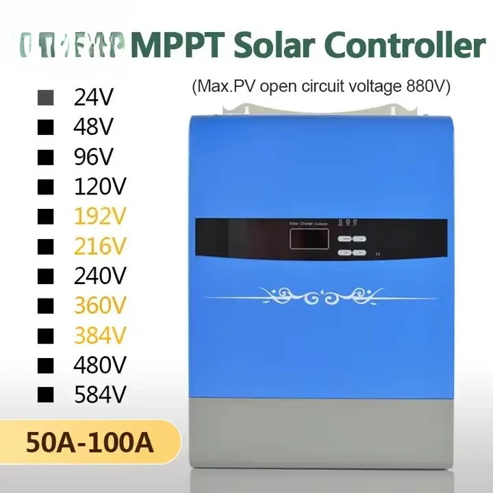 High Voltage 192V 360V 384V 480V 584V Solar Charge Efficient Controller WIFI/RS485