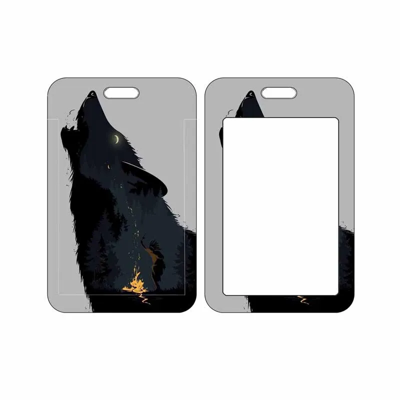 Fashion ID Card Holder Bank Card Cover Wolves Credit Card Case Card Protector Bus Card Case Gift