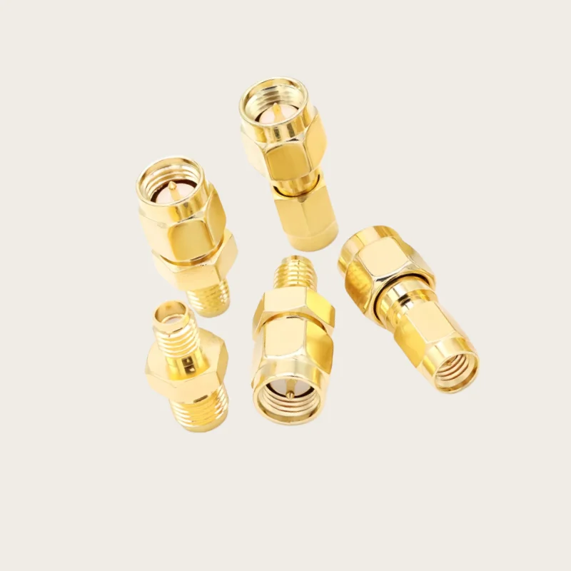 1PCS SMA to SSMA RF Coaxial Adapter 50 Ohm Male Plug Female Jack Connector for Electronic Components Market