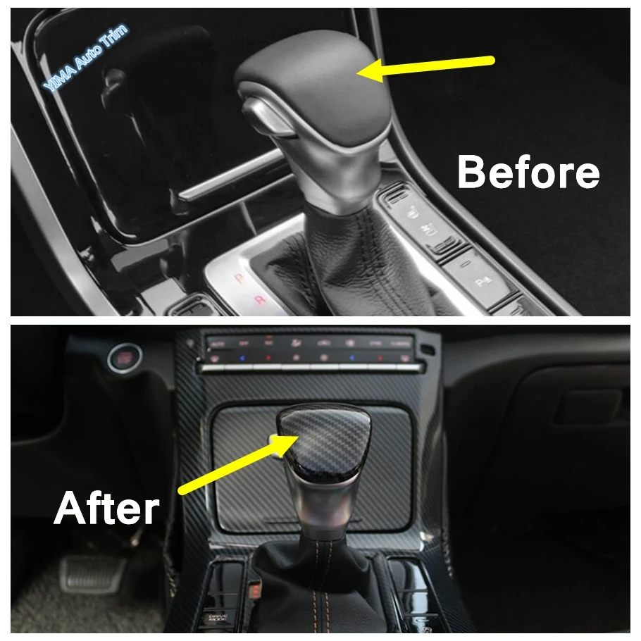 

ABS Accessories Car Console Gear Lever Head Trims Shift Knob Cover For Kia Forte Cerato K3 2019 - 2023 / Sorento MQ4 2021 2022