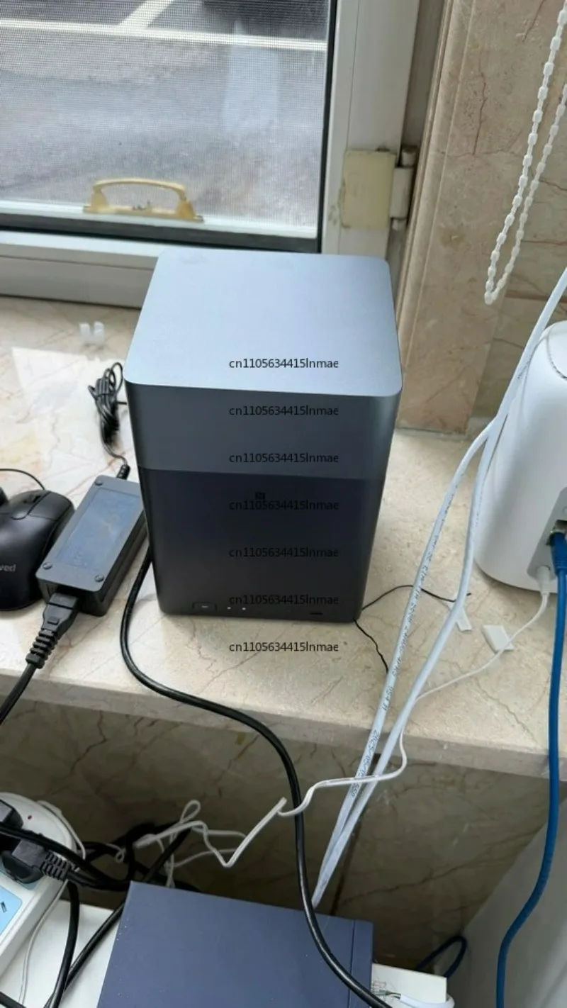 Smart Photo Album Network Storage Personal 4-Bay Desktop NAS Server, 120TB Max Capacity (Diskless), 8GB RAM, Remote Access &