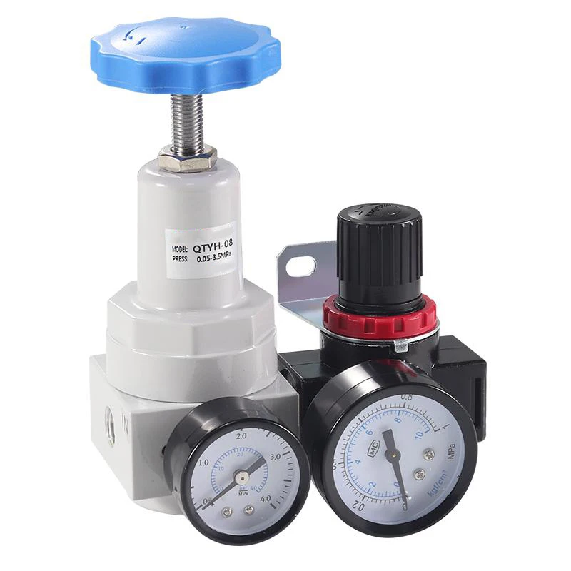 QTYH QFRH+BR High Pressure Relief Valve Air Compressor Accessories Precision Pneumatic Air Pressure Regulator Regulating Valve