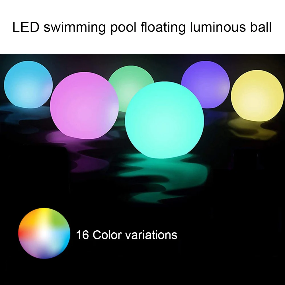 Water Surfaces Floating Round Ball Light Sturdy Waterproof Globes Lamp For Outdoor Garden