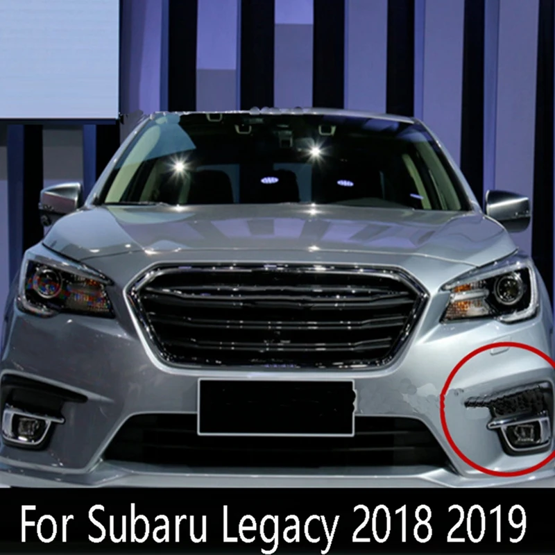 

1Pair Car Front Bumper Fog Lamp Light Trim Cover Frame Lid Bezel Hood Cap For Subaru Legacy 2018 2019 Replacement Accessories