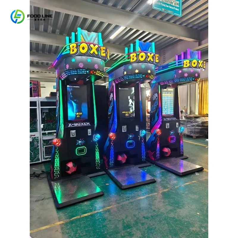 Customized Multi Style Boxing Strength Tester Arcade Hot Selling Indoor Sports Coin Operated Punch Kick Game Machine
