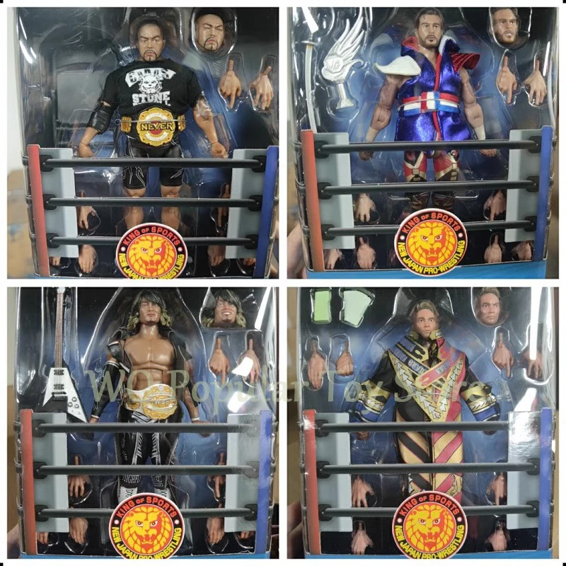 1/12 New Japan Pro Wrestling Anime Figures Super7 Okada Will Action Figure 16cmpvc Figurine Statue Doll Collectible Ornament Toy