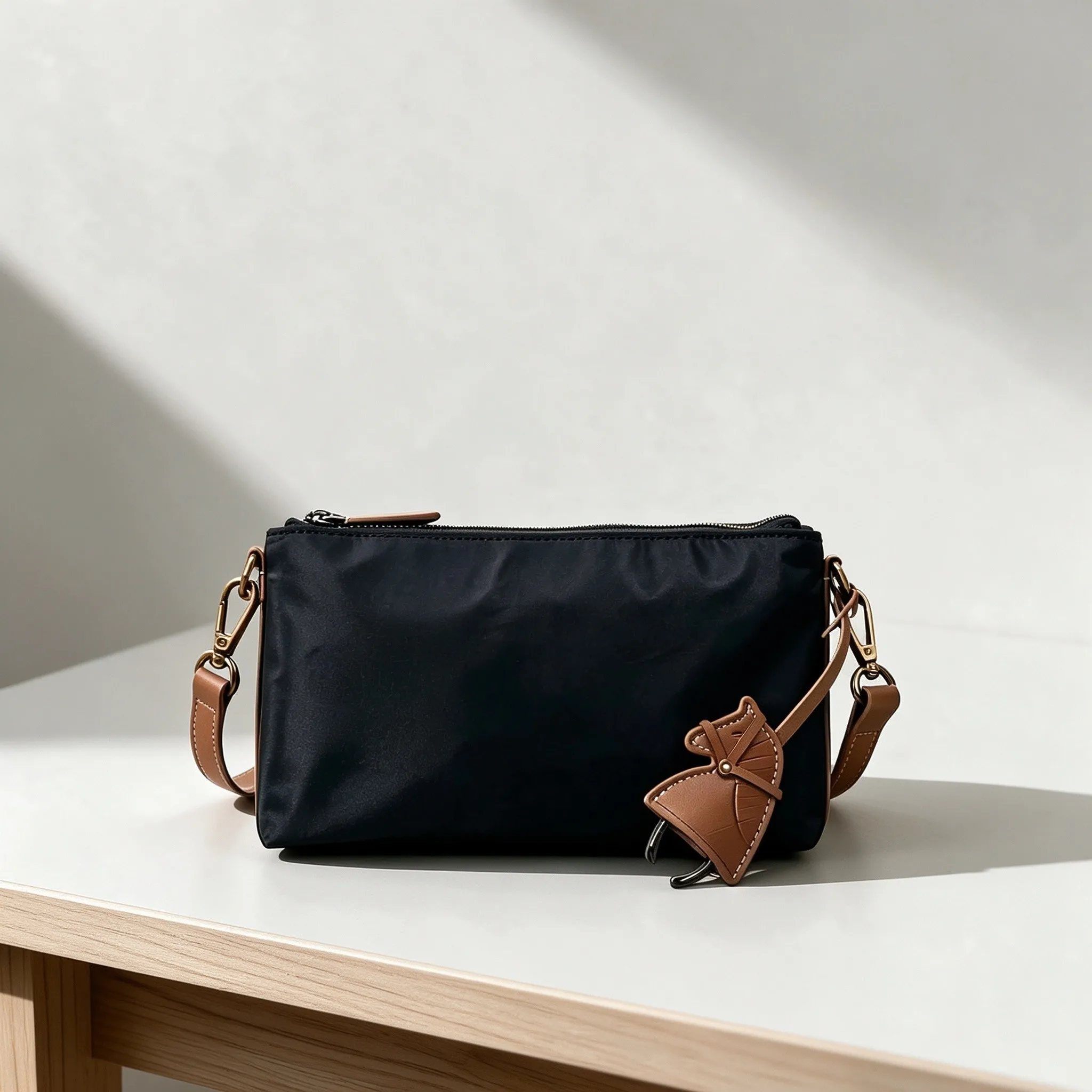 Women Nylon Crossbody Bag Multi-functional Fashion Daily Commute Single Shoulder Bag