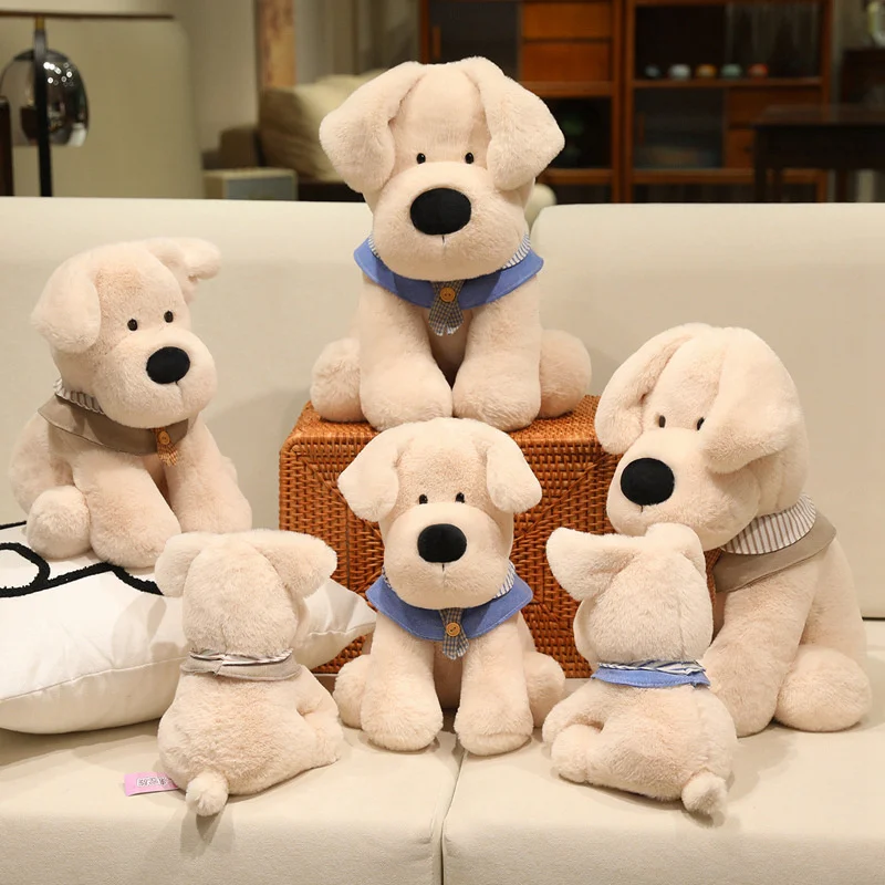 22/35/45CM Lovely Labrador Plush Toys Kawaii Dogs Doll Pillow Stuffed Soft Animal Toy for Birthday Valentine's Gift