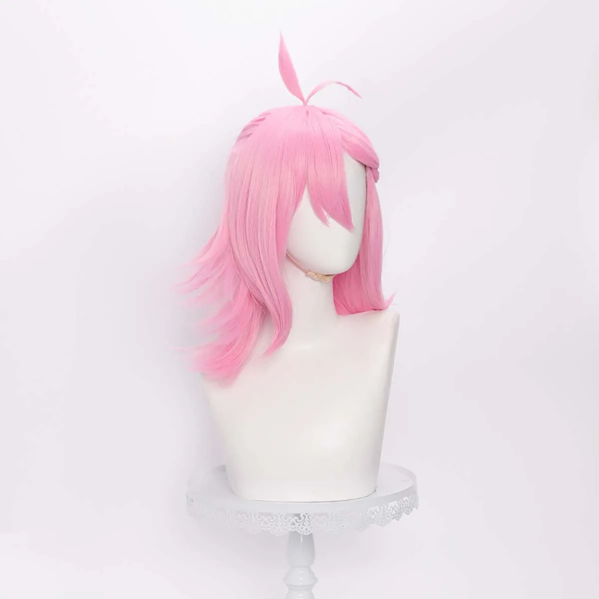 Welcome to Demon School Cosplay Asmodeus Mafia Short Pink Heat Resistant Synthetic Hair Wig