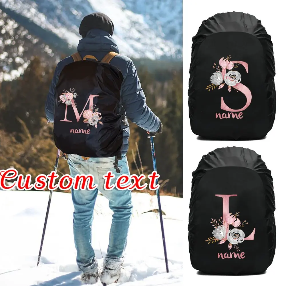 

Personalized Customized Outdoor Protection Sports Camping Hiking Fashion Printed Backpack Rain Cover Portable Ultra-light Bag.