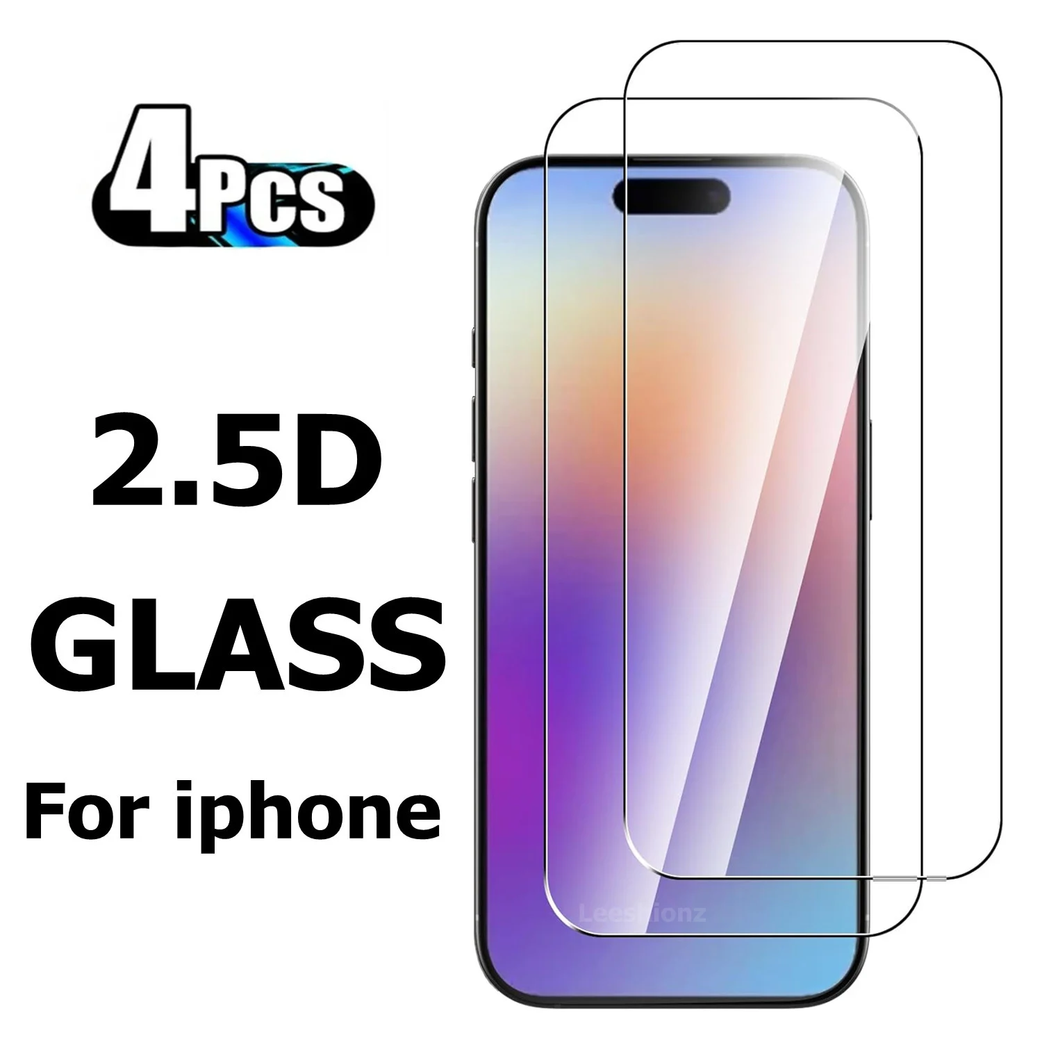 

4Pcs For iphone 17 16 15 14 13 11 12 Pro Max 13 12 Mini Screen Protector For iphone X Xr Xs Max 14 15 16 Plus 16e Tempered Glass