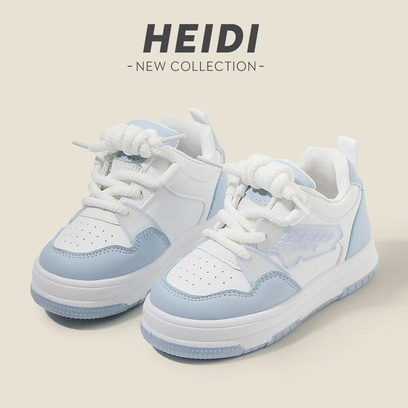 

Весенне-осенние детские туфли для отдыха в минималистском стиле для мальчиков и девочек, белые спортивные туфли на мягкой подошве с высоким берцем