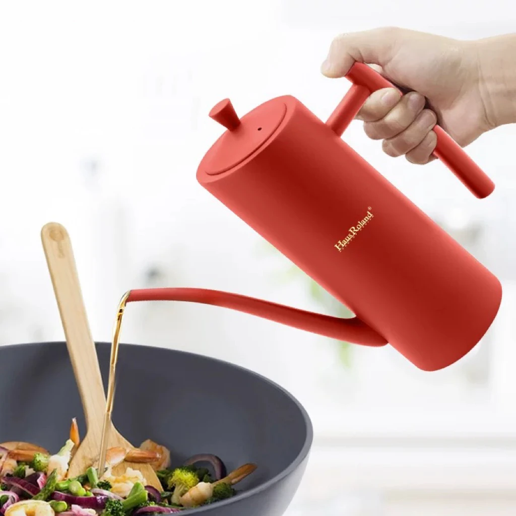 

304 stainless steel household food-grade oil pot can seasoning bottle kitchen special oil bottle non-hanging oil soy sauce