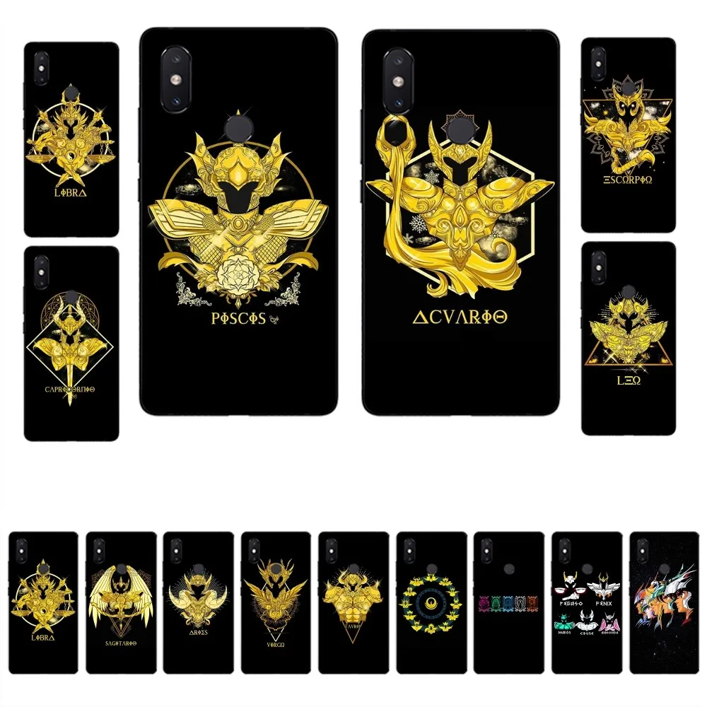 S-Saint S-Seiya Z-Zodiac Logo Phone Case For Xiaomi Mi 5X 8 9 10 11 12 Lite Pro 10T PocoX3pro PocoM3 Note 10 Pro Lite