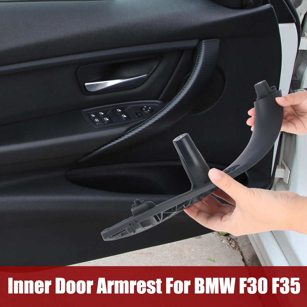 Auto Innen Griff Schwarz Vorne Hinten Links/Rechts Innen Türgriffe Tür Panel Pull Trim Abdeckung Für BMW F30 F80 f31 F32 F34 F35 – Detail 4