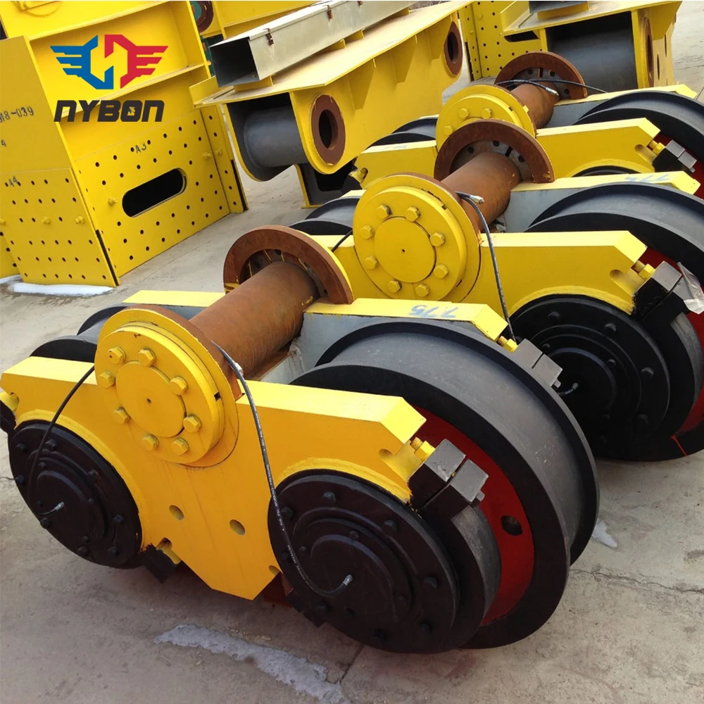 Roda Rel Flange Tunggal Roda Berjalan Derek Roda Baja Tempa