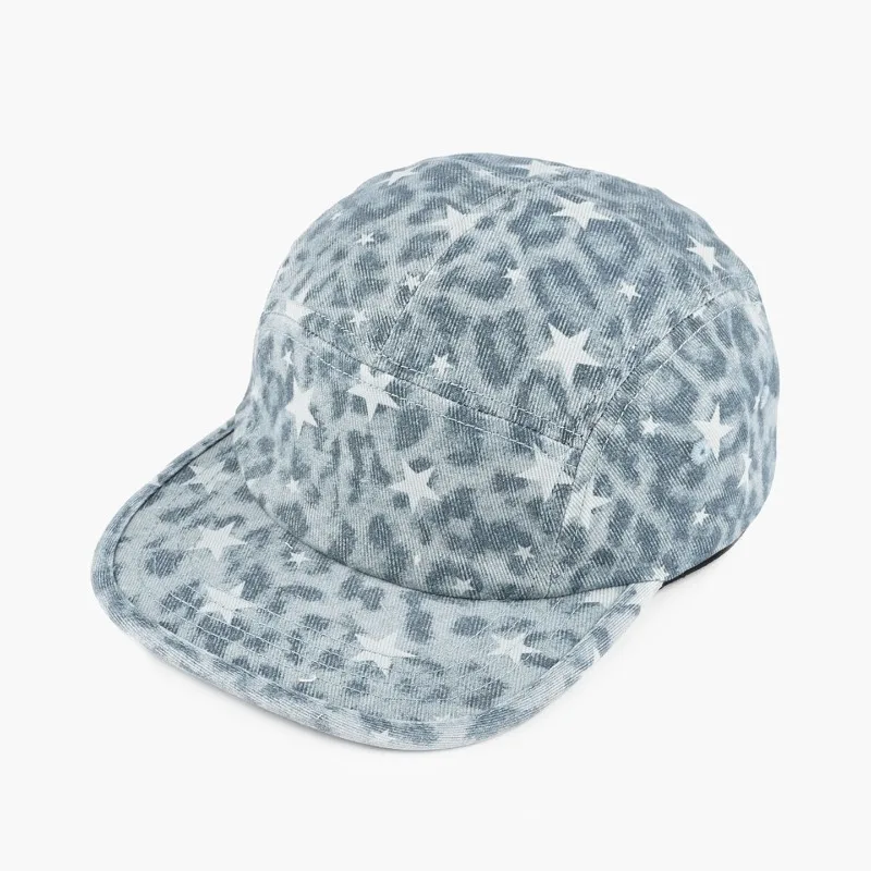 Individuell bedruckte, bestickte Logo-Kappe im amerikanischen Retro-Leopardenmuster mit flachem Schirm für Männer und Frauen, Sonnenblende, Baseballkappe – Detail 5