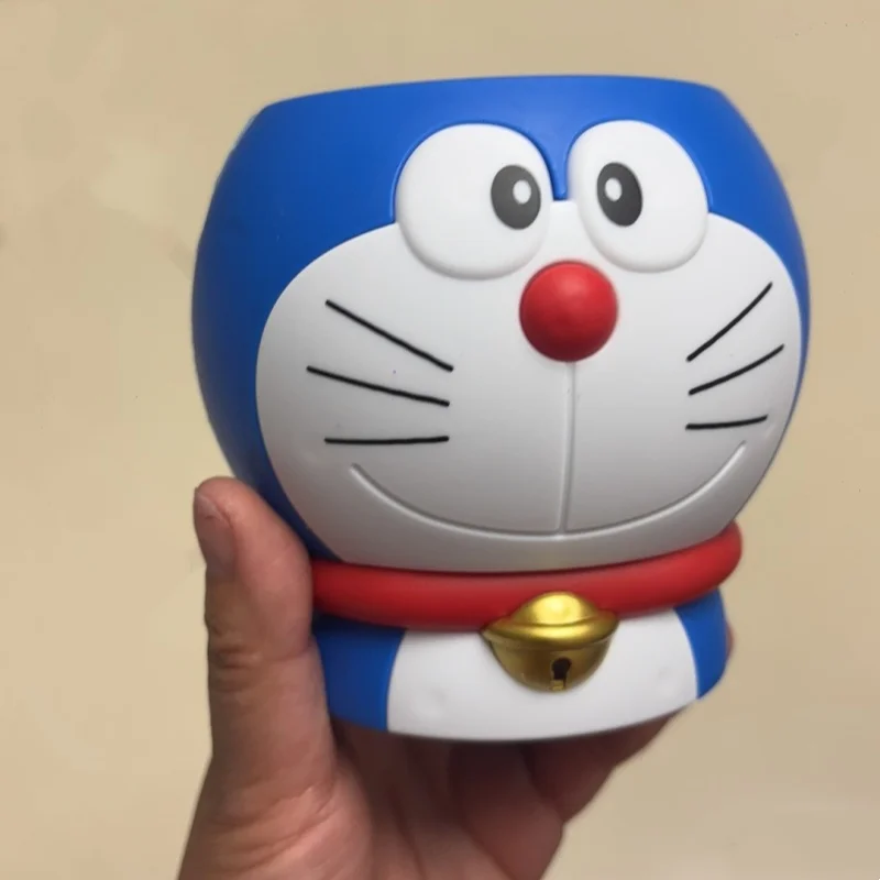 Portalápices cilíndrico de Doraemon, adorno para escritorio, consola decorativa, organizador de objetos varios, regalo de cumpleaños para compañeros de clase.