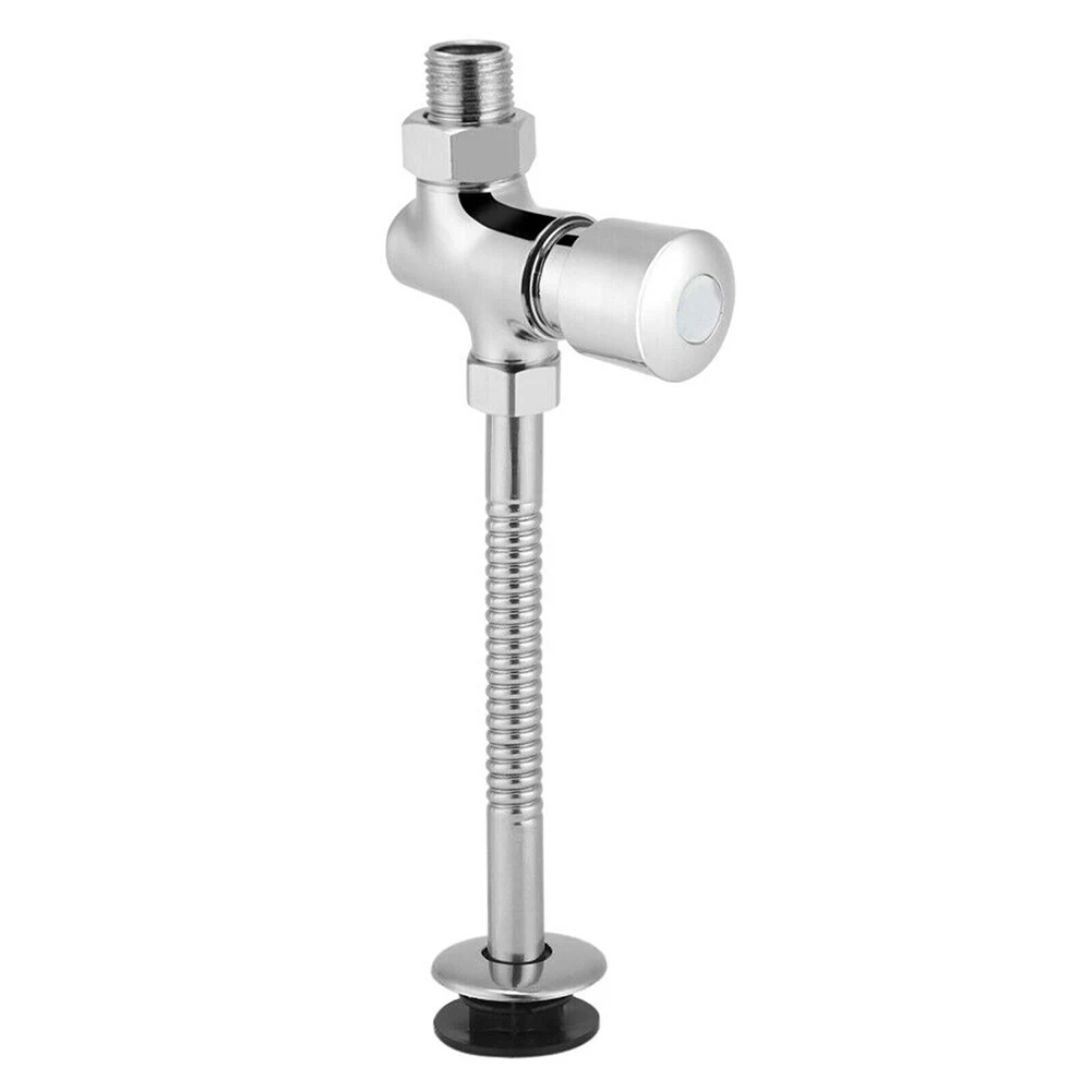 For Public Bathrooms Toilets Attachments Urinal Flush Valve Water Saving Decoration Hand Press Manual Sturdy Alloy