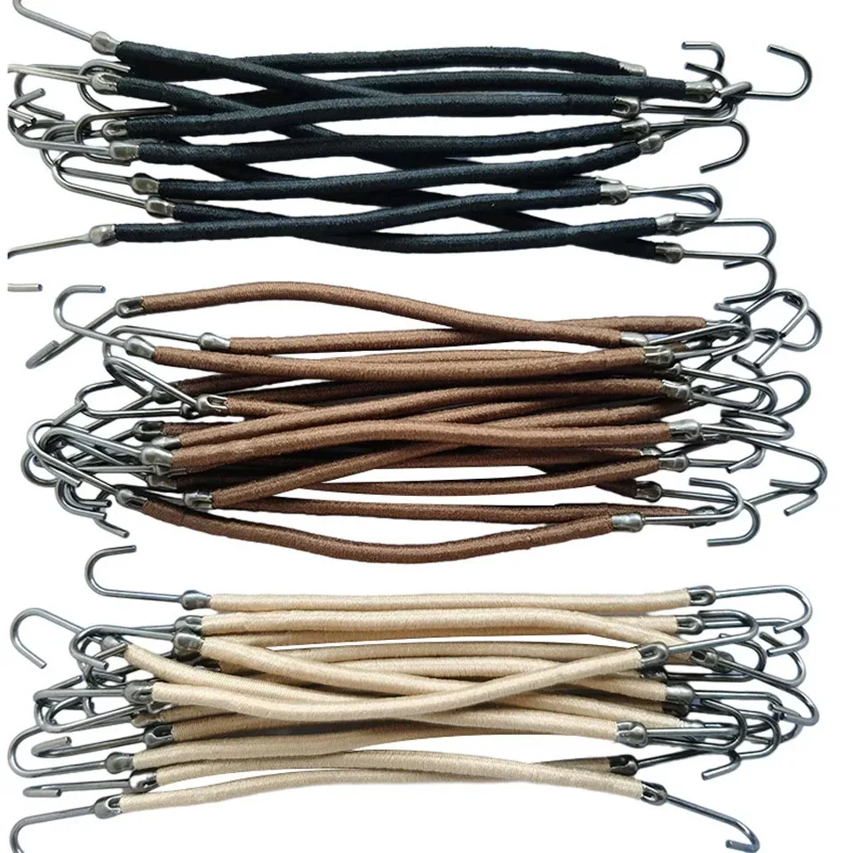 

5PCS Ponytail Rubber Elastic Hook Hair Bands For Women Gum Hooks Hair Accessories Hair Ties Styling Tools Holder Bungee Bands