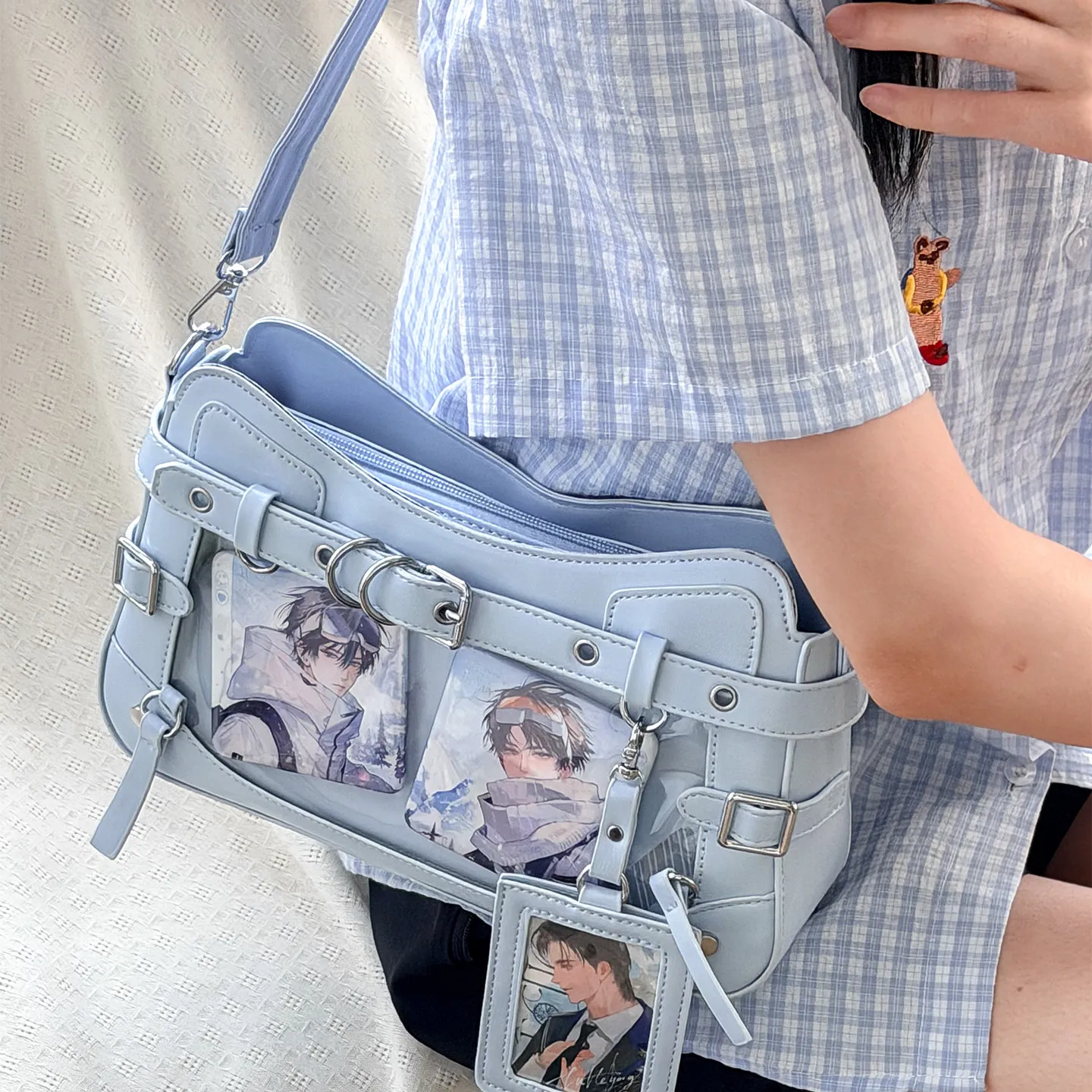 Cute Transparent Bag Female Original Daily Versatile Bag One Shoulder Bags for Women's Crossbody Bag