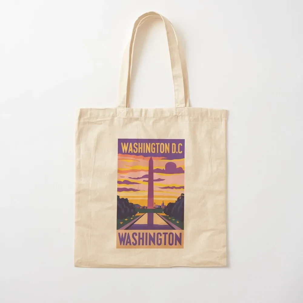 

A Vintage Travel Art of Washington DC - US Tote Bag tote bag Handbags Tote Bag