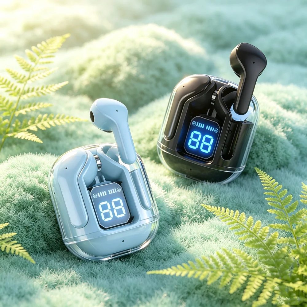 TWS Bluetooth Headphones Wireless Earbuds Durable Bluetooth Headsets Feature Reinforced Internal Wiring for Long-term Longevity