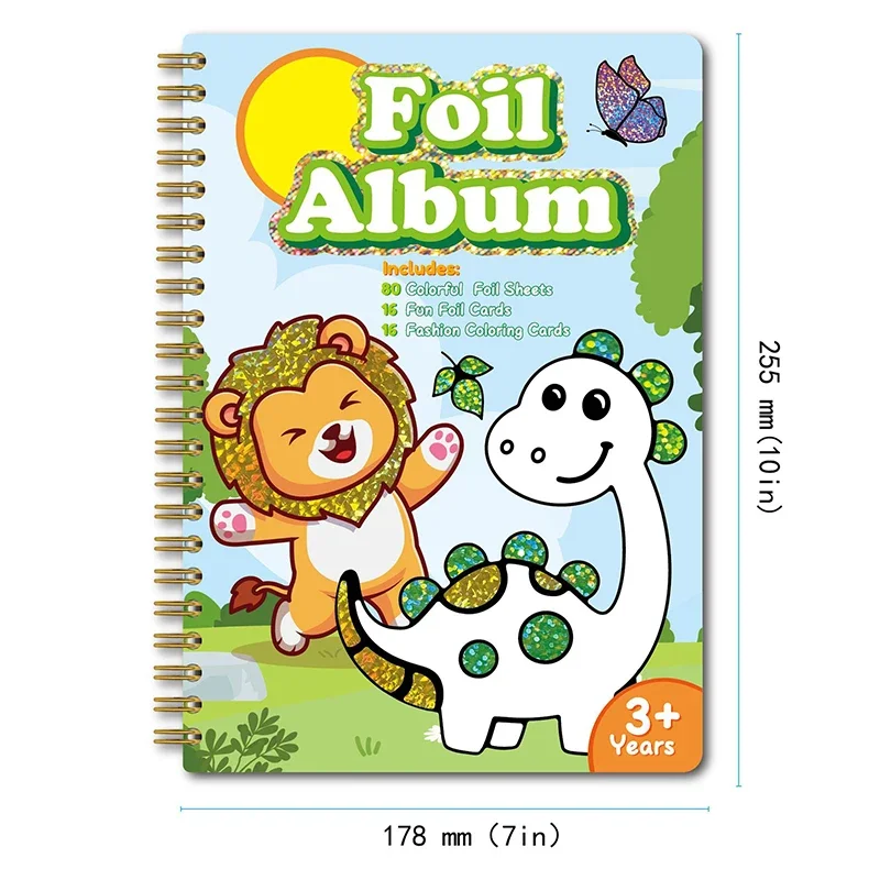 Kids Montessori Fun Art Set  Animal Coloring Book & DIY Craft Kit Creative Kindergarten Drawing Toy & Perfect Christmas Gift