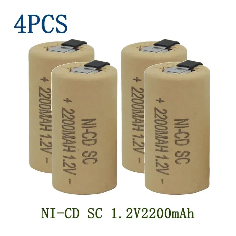SC Batterijen 2-20 stuks Schroevendraaier Elektrische Boor 1.2V 2200mA h/2800mAh SubC Ni-Cd Oplaadbare Batterij