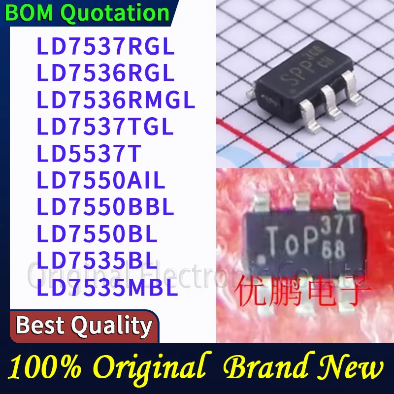 

5pcs/lot LD7537RGL LD7536RGL LD7536RMGL LD7537TGL LD5537T LD7550AIL LD7550BBL LD7550BL LD7535BL LD7535MBL