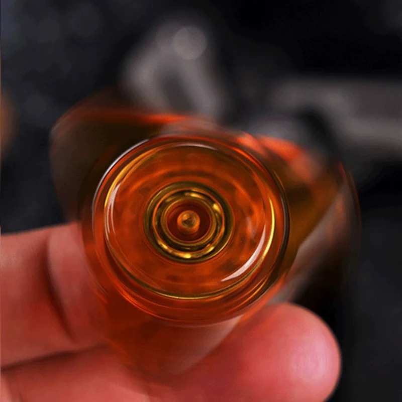 Transparent Amber PEI Fidget Spinner Adults EDC Hand Spinner Fidget Toys ADHD Autism Fingertip Gyro Stress Relief Spinning Tops