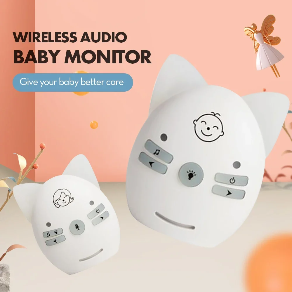 2,4 ghz Wireless Infant Baby Monitor V20 Tragbare Audio Walkie Talkie Kits Baby Telefon Alarm Kinder Radio Sprechanlagen Nanny Babysitter