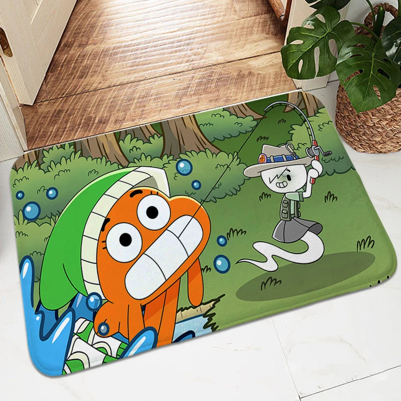 Rug for Bedroom The  A-Amazing World of G-Gumball Bathmat Carpets for Living Room Outdoor Entrance Doormat Non-slip Kitchen Mats