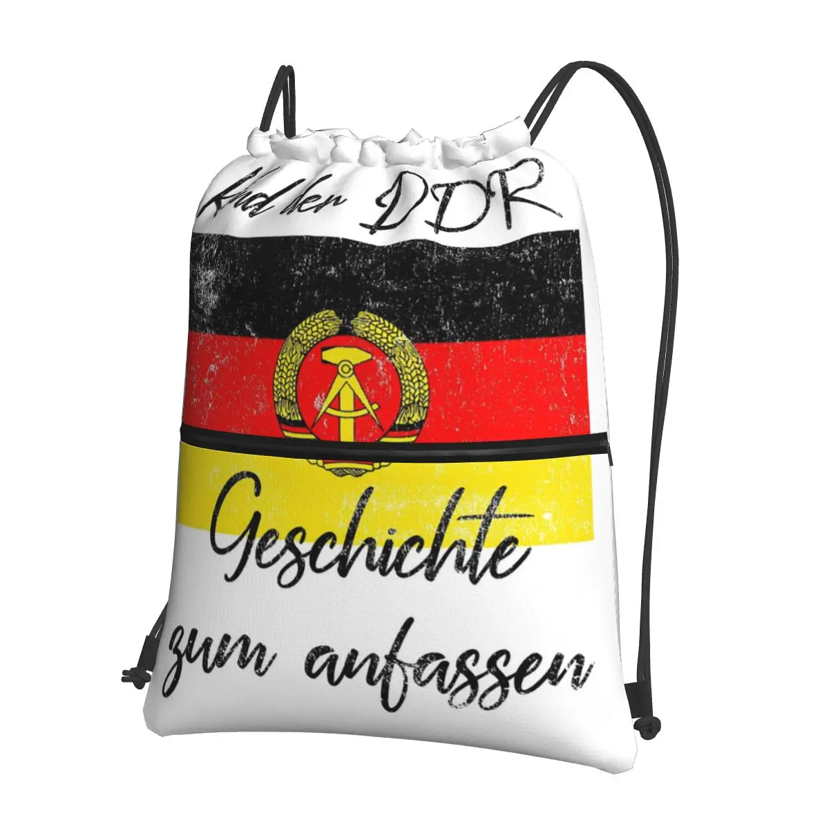 

Child Of The GDR Wallfall November 9, 1989 Backpacks Fashion Drawstring Bags Sports Bag Book Bags for Man Woman School