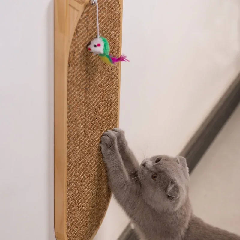 Sisal Mat Cat Scratching Board Hanging Wall Wear-resistant Non-chipping Vertical Grinding Claw Post Cat Supplies Cat Furniture