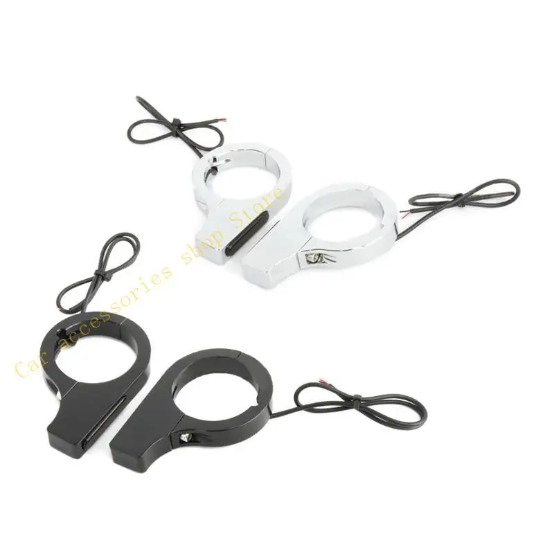 

T21E Waterproof Motorcycle Amber LED Fork Tube Turn Light Flasher Lamp