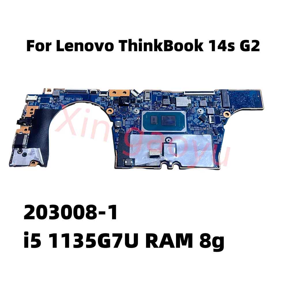 

Материнская плата для ноутбука Lenovo ThinkBook 14s G2 ITL 5H40S20176, вентилятор радиатора 203008 -1 с процессором i5-1135G7U RAM 8g 100% тестовая работа