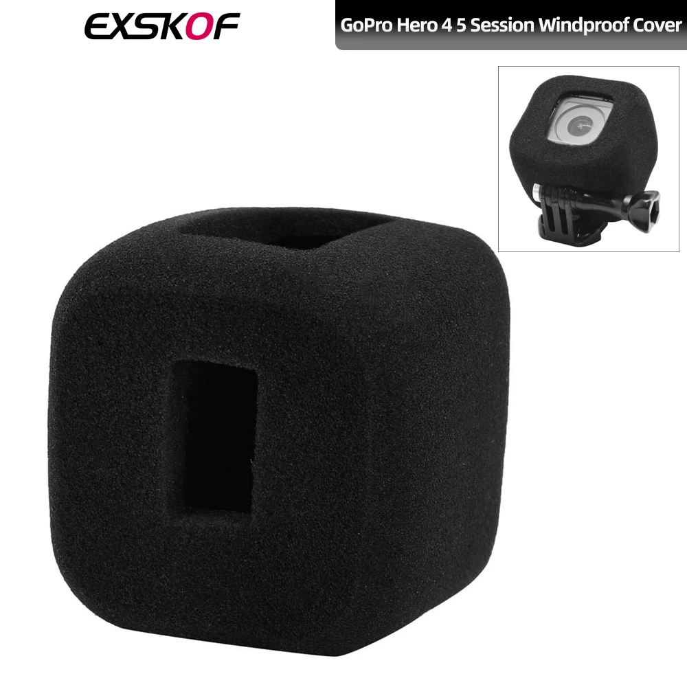 Windshield Cover For GoPro Hero 4 5 Session Wind Noise Reduction Foam Sponge Cover Windproof Housing Case For GoPro 4 5 Session