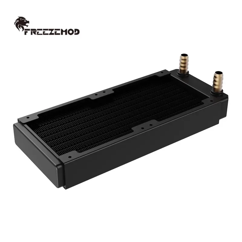 FREEZEMOD ウォータークーラーヒートシンク、80 160 銅ラジエーター小型液体クーラー行サーバー & ドローン & 医療印刷レーザー用